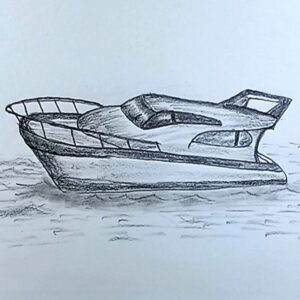 Easy Boat Drawing Drawing Hubs