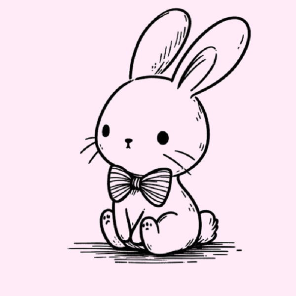 Bunny with a Bow Tie