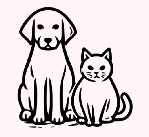 Dog and Cat Drawing