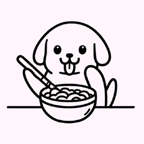 Eating Dog Drawing