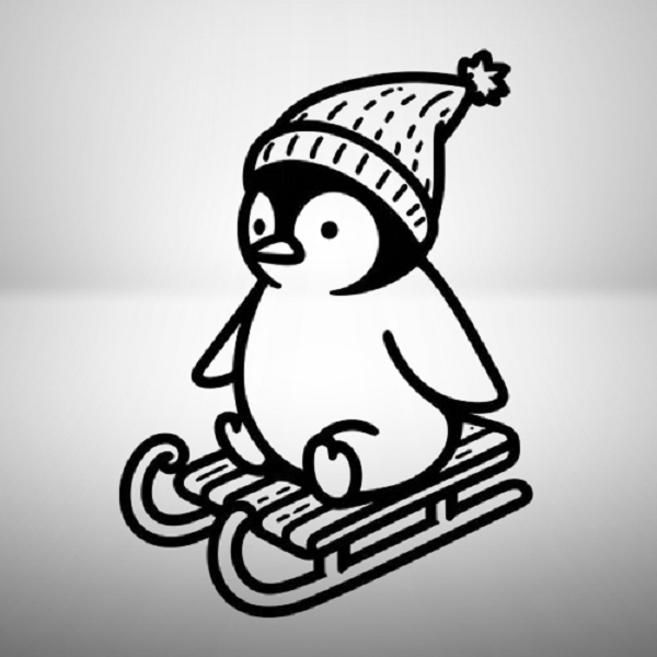 Penguin on a Sled