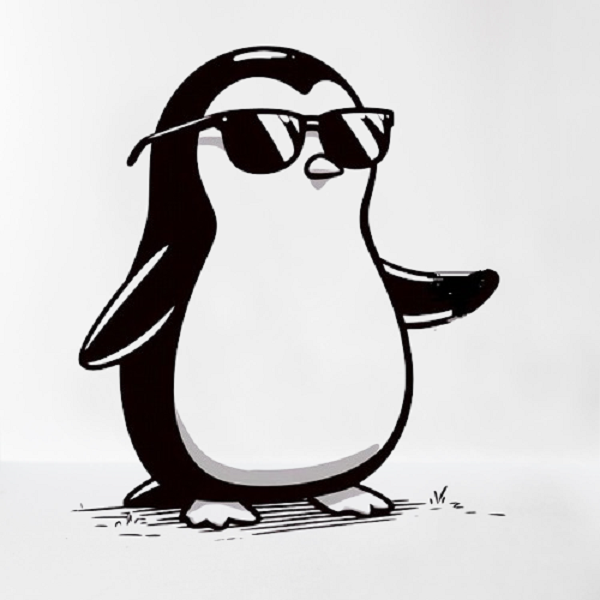 Penguin with Sunglasses