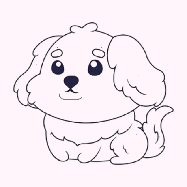 Playful Puppy Drawing