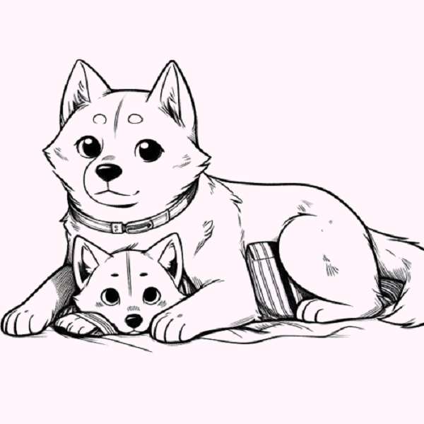 Protective Dog Drawing