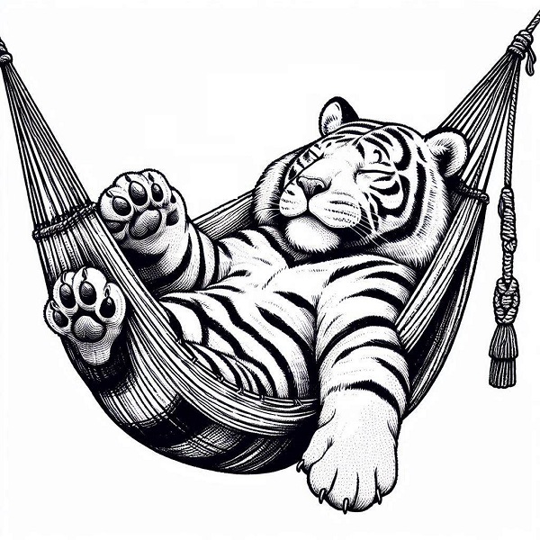 Tiger in a Hammock