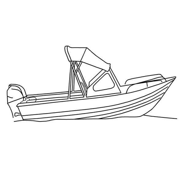 How To Drew A Fishing Boat