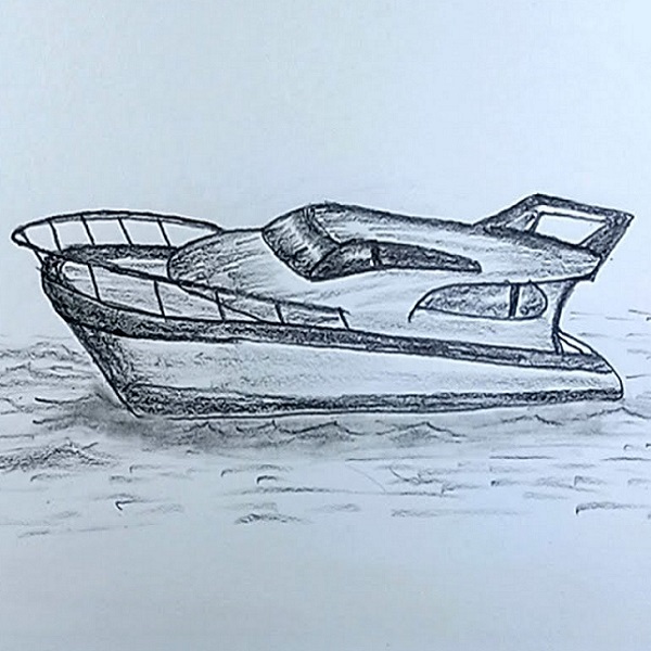 How to Draw a speed boat