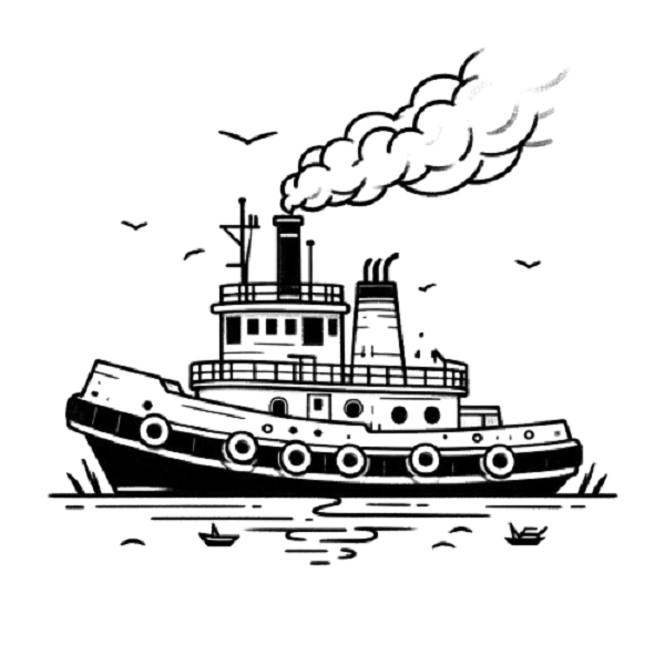 Tugboat Drawing