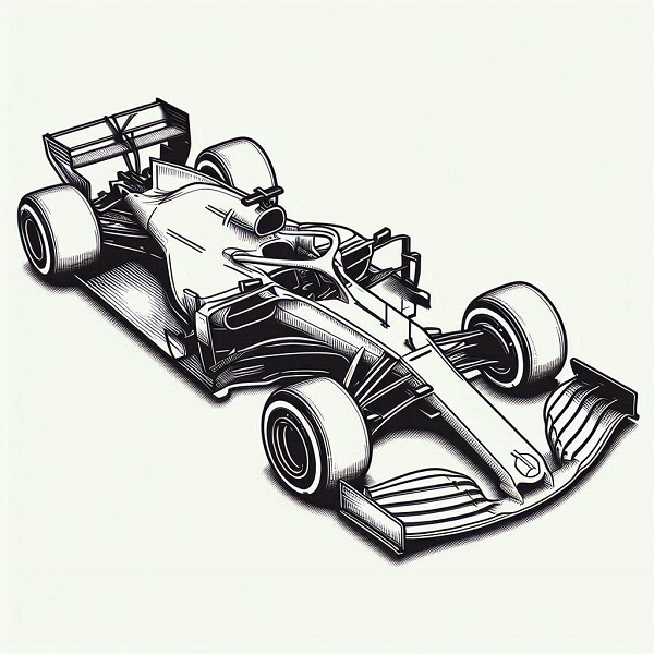 f1 car drawing