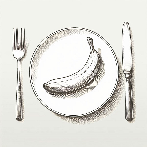 Banana on a Plate