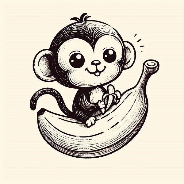 Banana with a Monkey