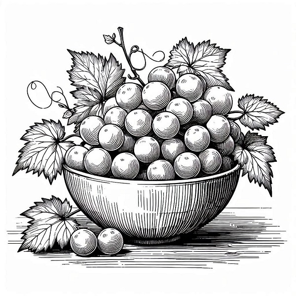 Grapes in a Bowl