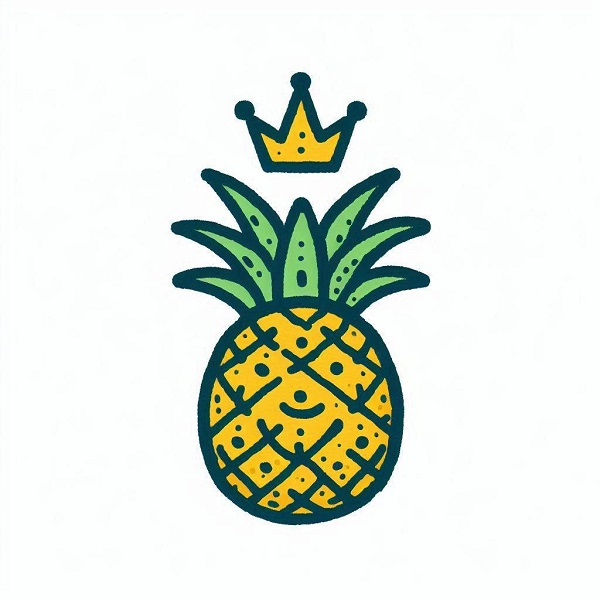 Pineapple with a Crown