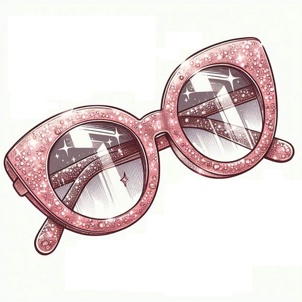 Sunglasses with Glitter Frames