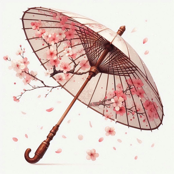 Umbrella with Cherry Blossoms