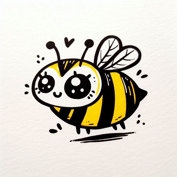 cartoon bee drawing