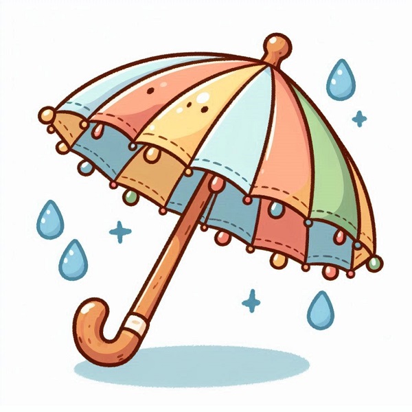 cartoon umbrella drawing