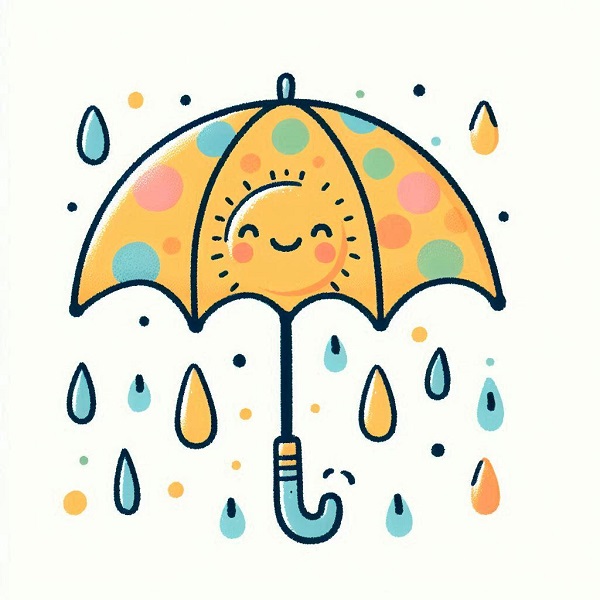 cute umbrella drawing