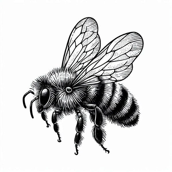 sketch bee drawing