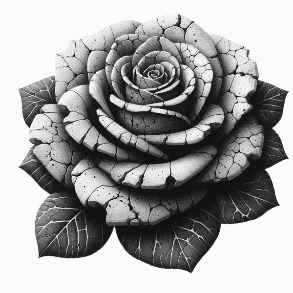 Concrete Rose Drawing