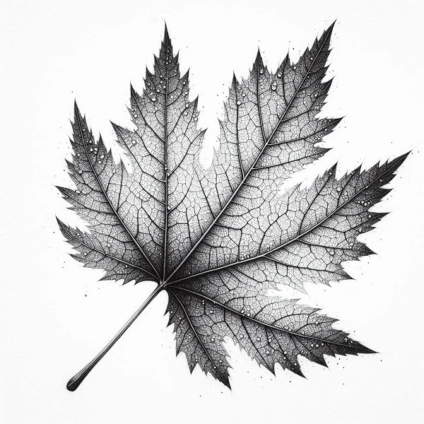 Dandelion Leaf Drawing