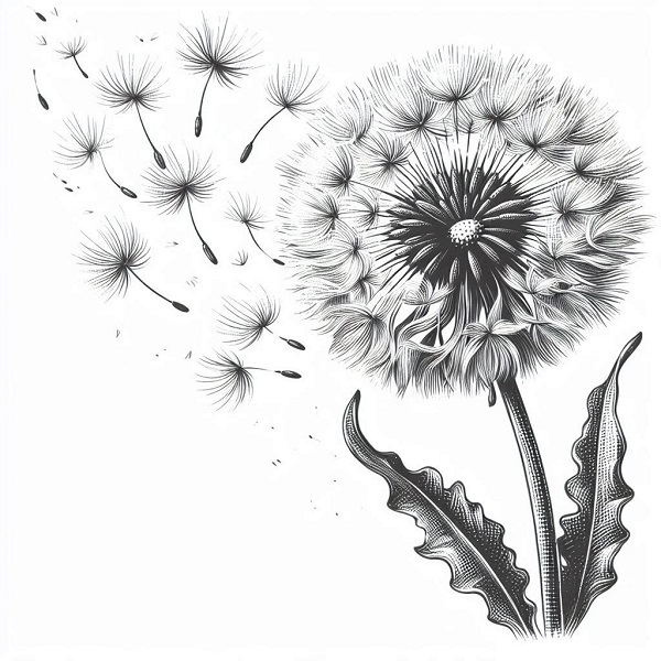 Dandelion flower art