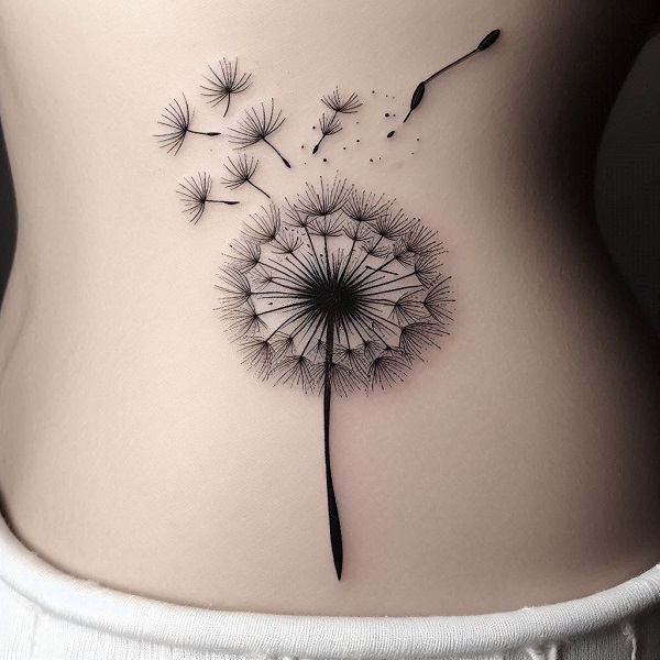 Dandelion tattoo design