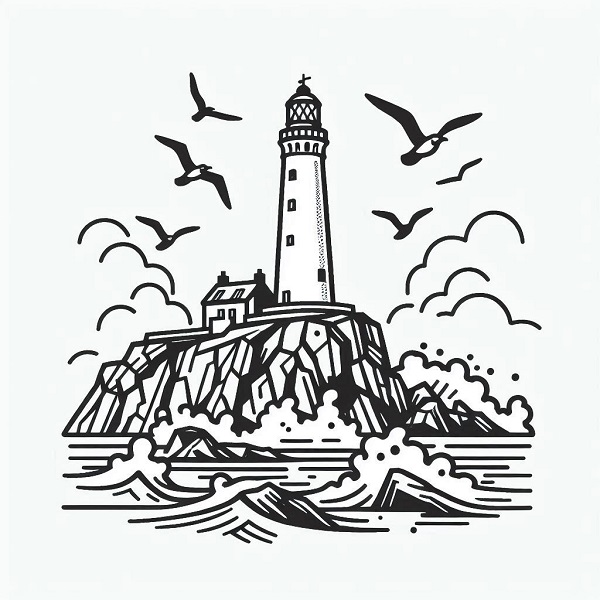 Famous Lighthouse Drawing