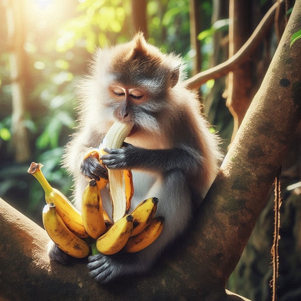 Monkey with bananas