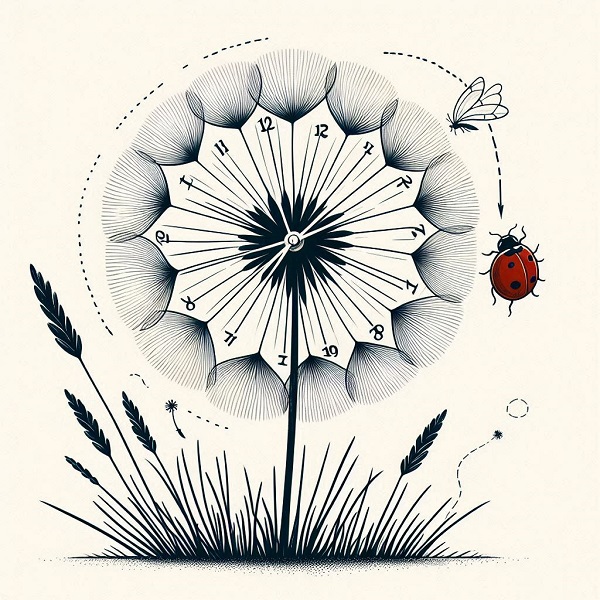 dandelion clock drawing