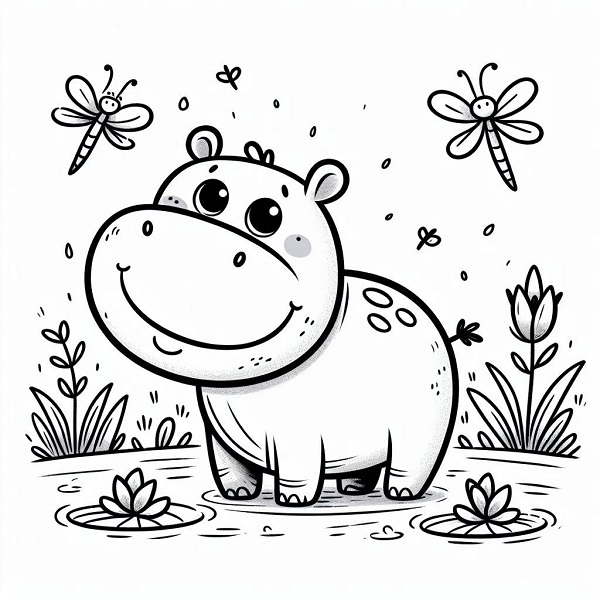 fiona hippo drawing