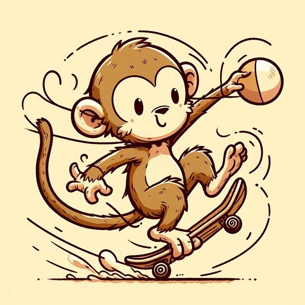 playful monkey