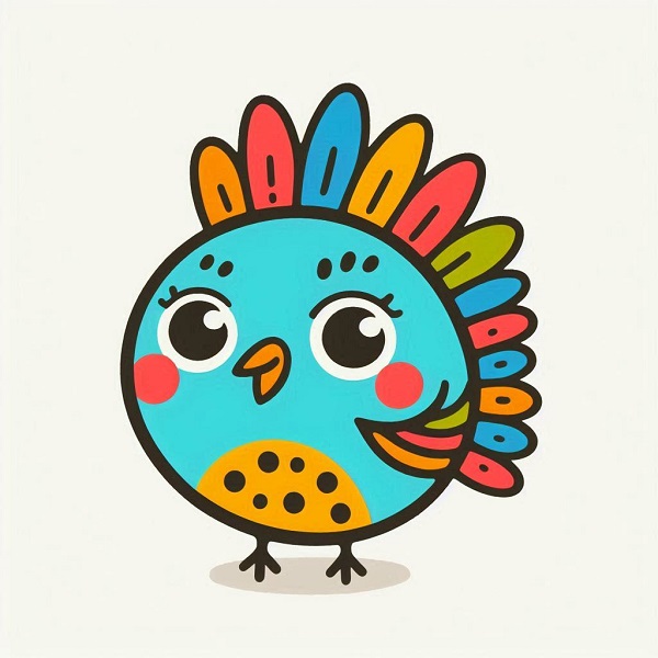 Animated Bird Drawing