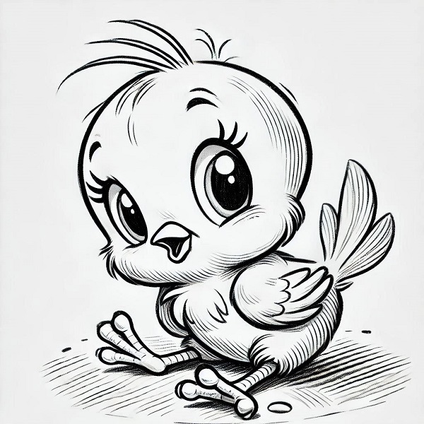 Baby Tweety Bird Drawing 12