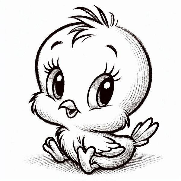 Baby Tweety Bird Drawing 13