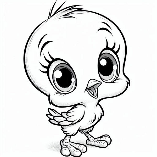 Baby Tweety Bird Drawing 15