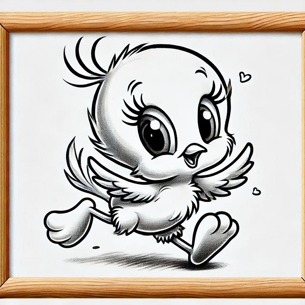 Baby Tweety Bird Drawing 9