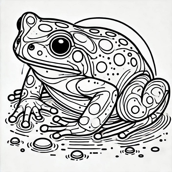 Basic Frog Drawing 4