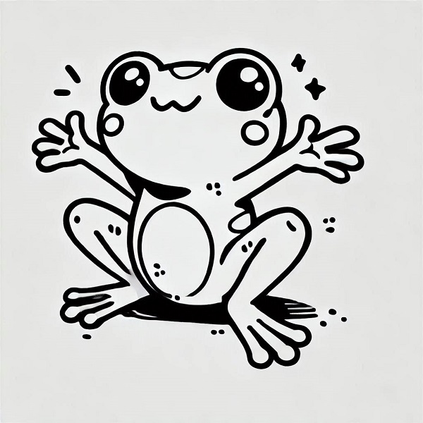 Cartoon Frog Drawing