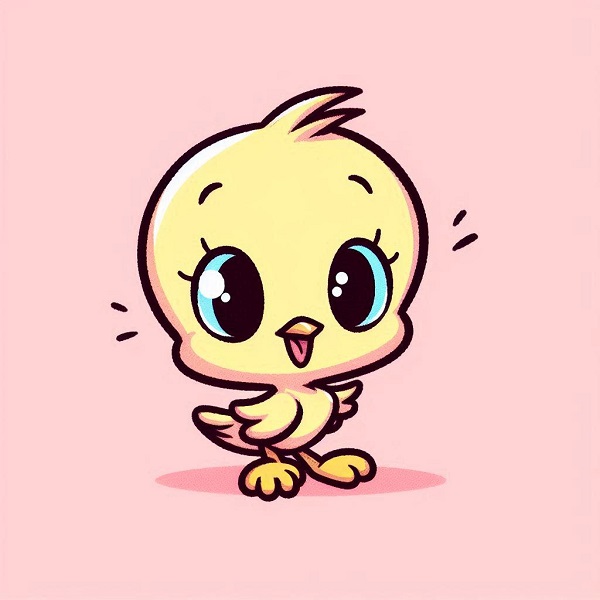 Cute Tweety Bird Drawing 11