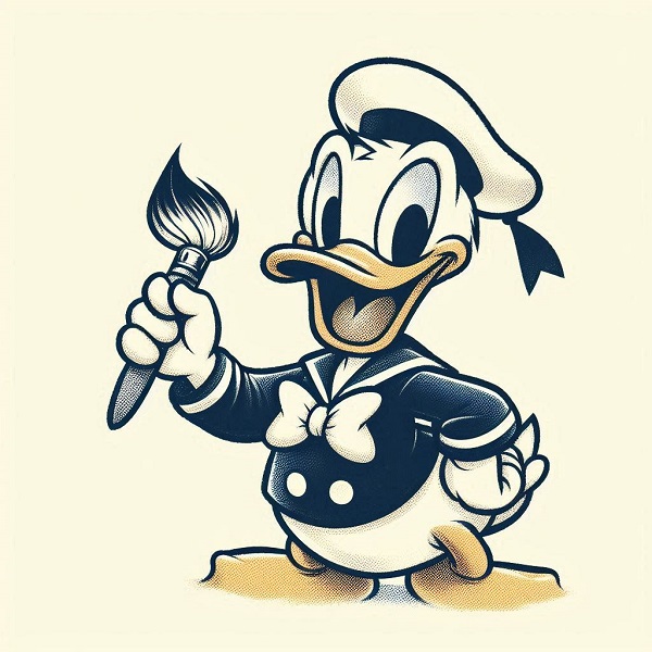 Donald Duck Drawing