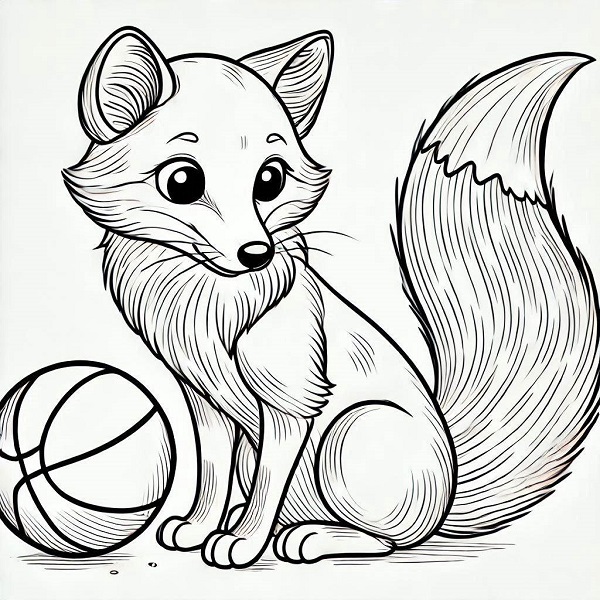 Fox with Ball