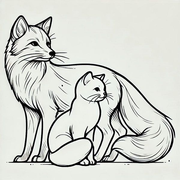 Fox with Cat