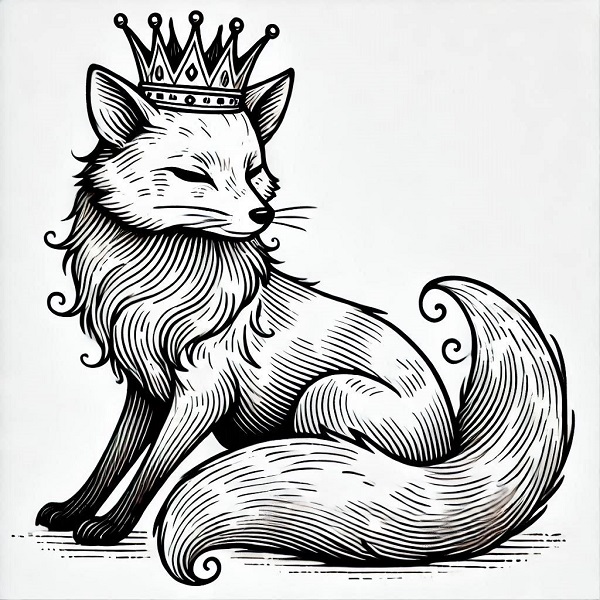 Fox with Crown