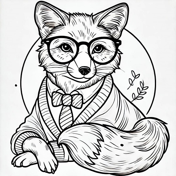 Fox with Glasses