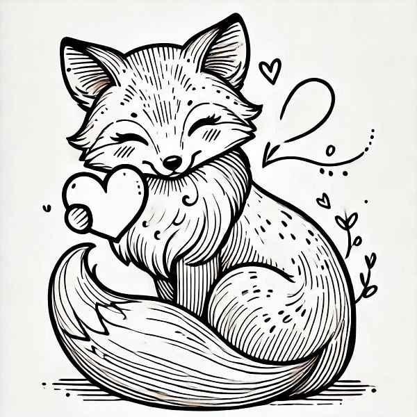 Fox withHeart