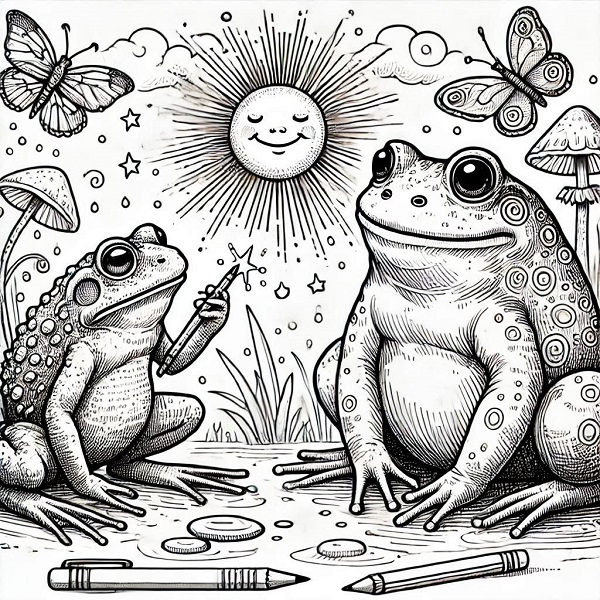 Frog and Toad Drawing 5