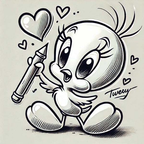 Tweety Bird Drawing Love 12