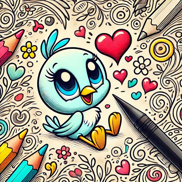 Tweety Bird Drawing Love 4