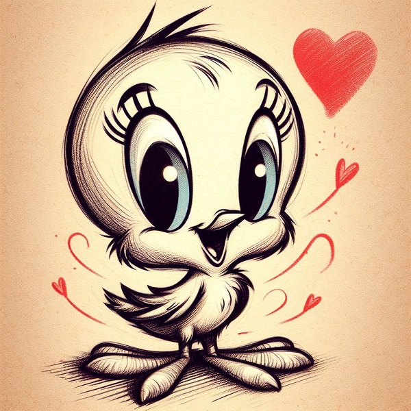 Tweety Bird Drawing Love